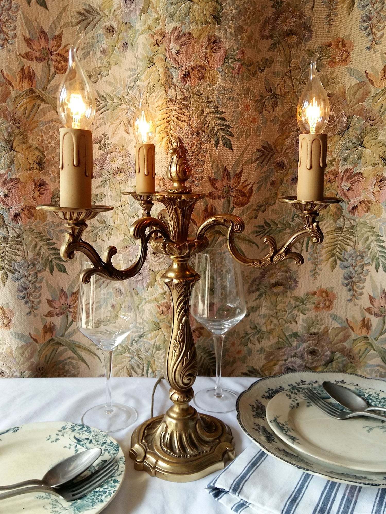 French Furniture and Lighting by Tiggy and Pip. Gorgeous French bronze chandeliers and candelabras  to add a touch of "Rococo/Baroque" style to any period home.
