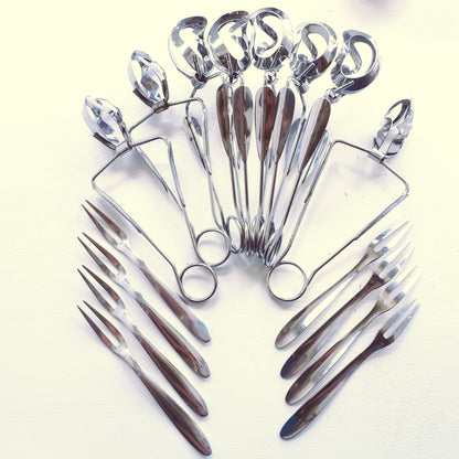 16 Piece Escargot Cutlery Set. Escargot Tongs and Forks from Tiggy & Pip - Just €120! Shop now at Tiggy and Pip