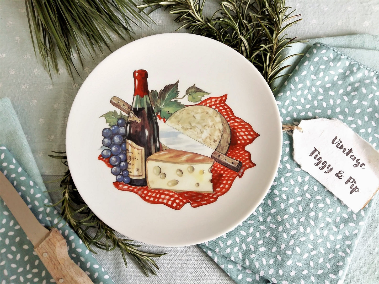 Five Limoges Porcelain Cheese Plates. from Tiggy & Pip - Just €115! Shop now at Tiggy and Pip