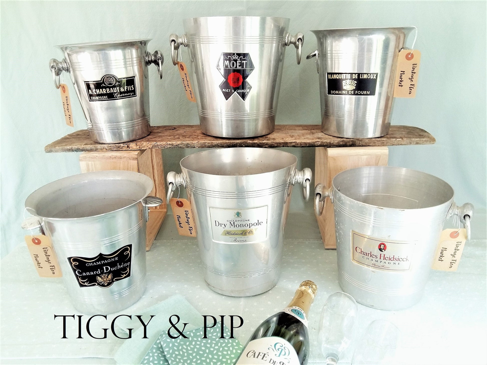 French Champagne Ice Buckets from Tiggy & Pip - Just €59! Shop now at Tiggy and Pip