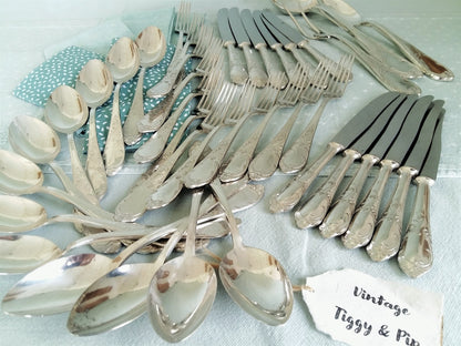 39 Piece Silver Plated Flatware Set. from Tiggy & Pip - Just €220! Shop now at Tiggy and Pip