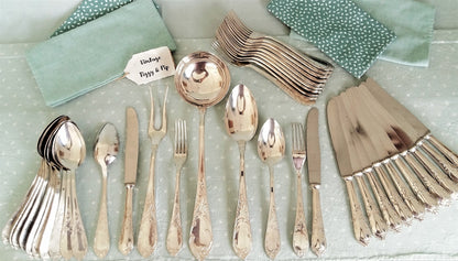 39 Piece Silver Plated Flatware Set. from Tiggy & Pip - Just €220! Shop now at Tiggy and Pip