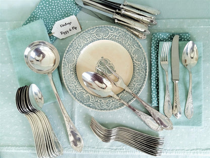 39 Piece Silver Plated Flatware Set. from Tiggy & Pip - Just €220! Shop now at Tiggy and Pip