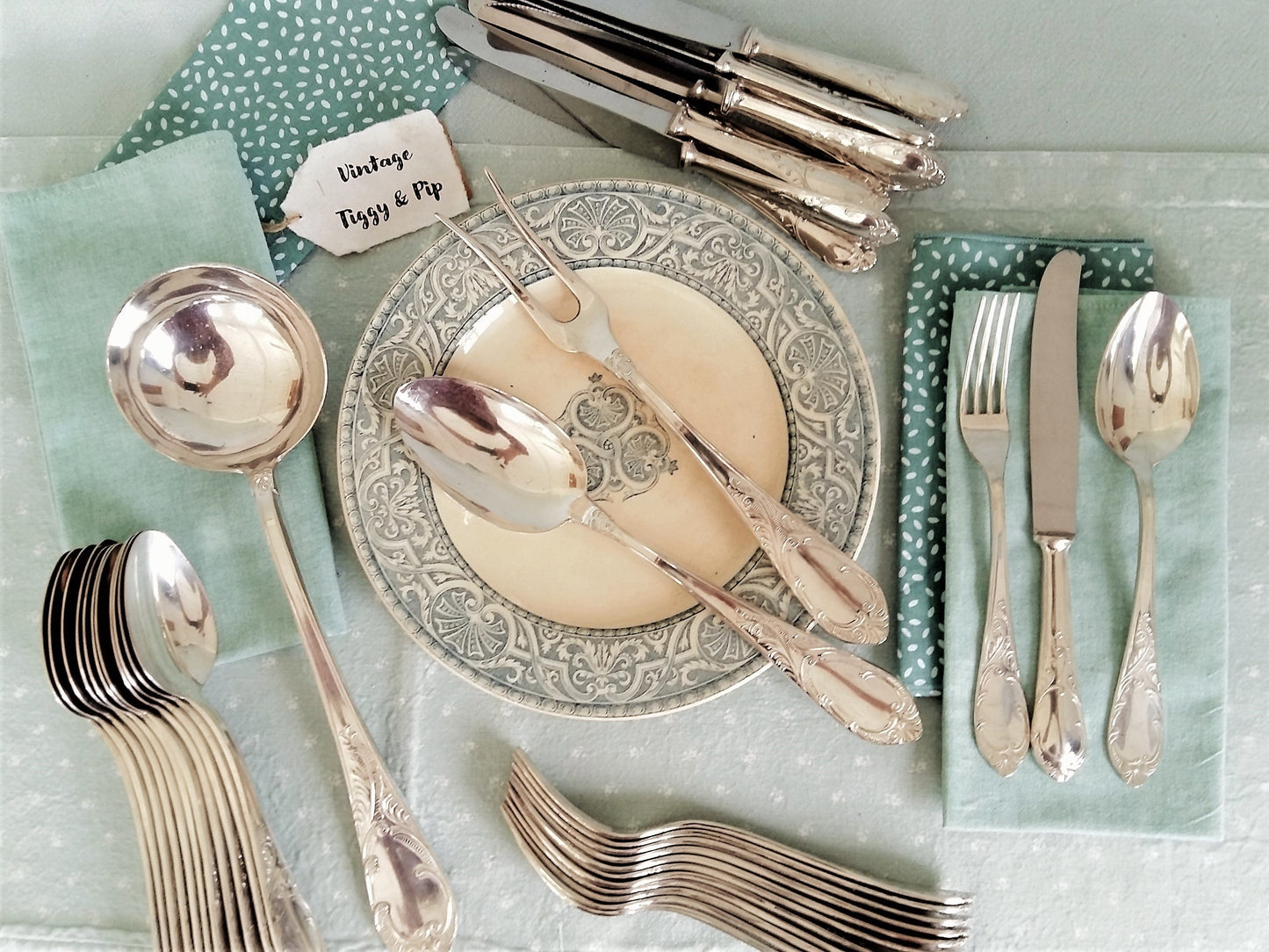 39 Piece Silver Plated Flatware Set. from Tiggy & Pip - Just €220! Shop now at Tiggy and Pip