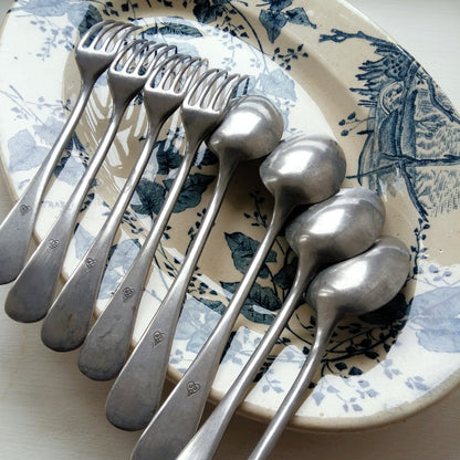 Set of 8 Antique Forks & Dessert Spoons from Tiggy & Pip - Just €64! Shop now at Tiggy and Pip
