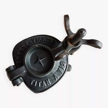 Antique, Cast Iron, French Meat Press. from Tiggy & Pip - Just €139! Shop now at Tiggy and Pip