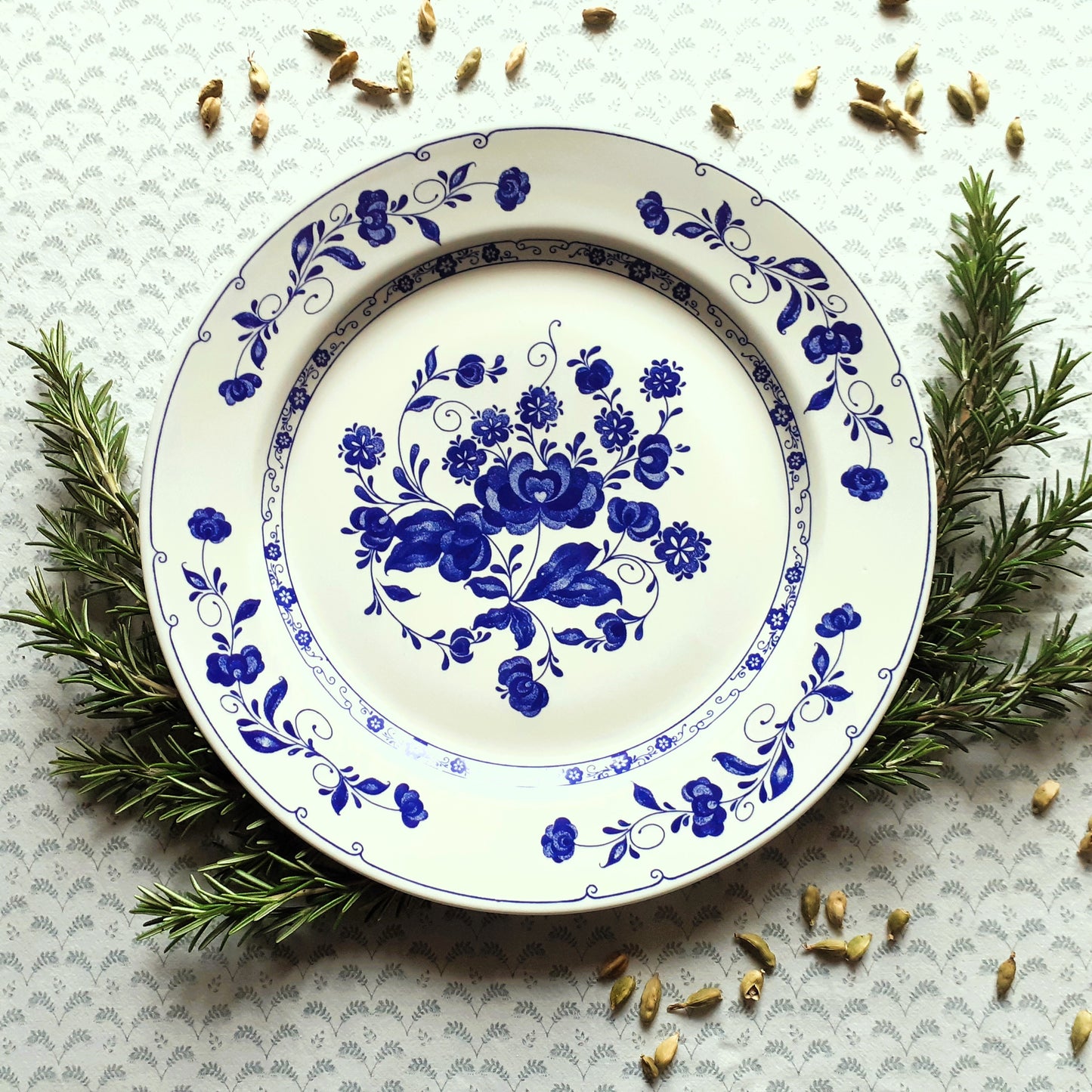 EIGHT Mix and Match Blue and White China Plates/Dishes from Tiggy & Pip - Just €199! Shop now at Tiggy and Pip