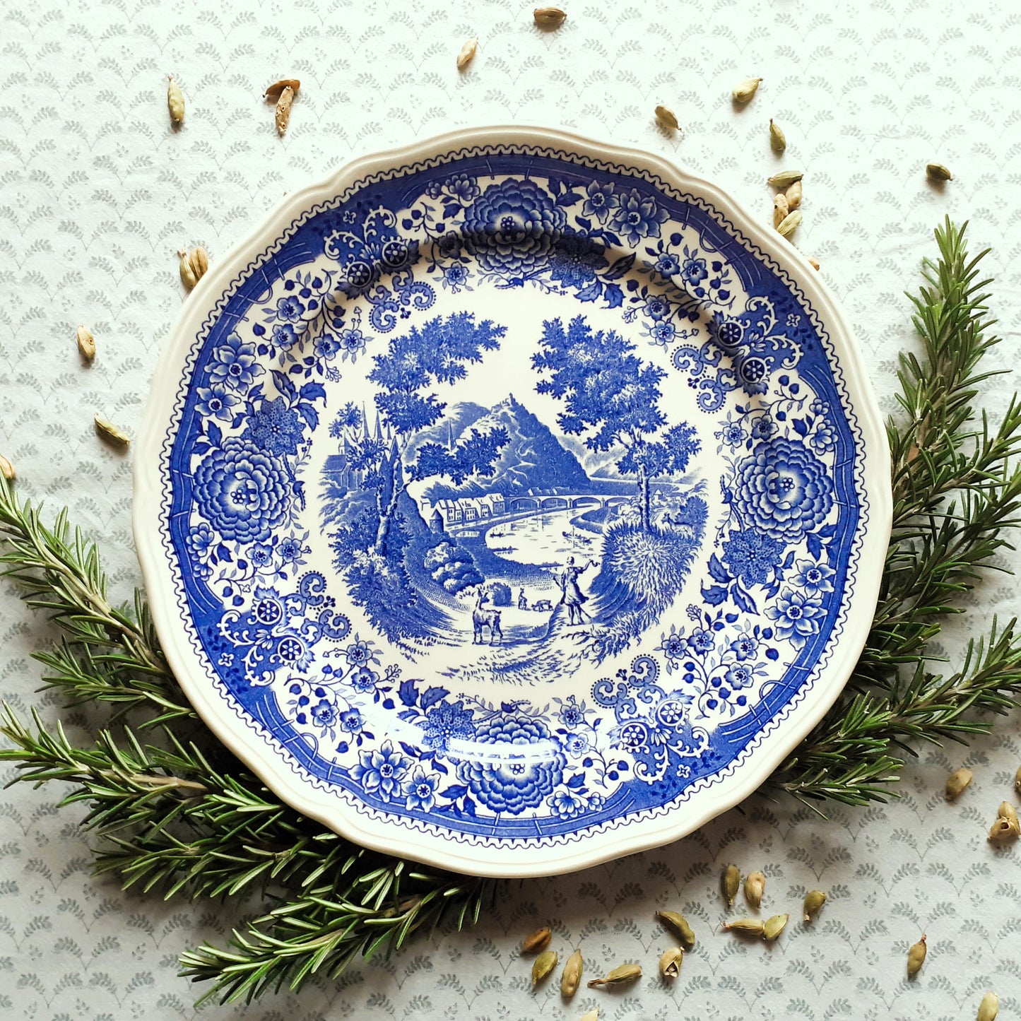 EIGHT Mix and Match Blue and White China Plates/Dishes from Tiggy & Pip - Just €199! Shop now at Tiggy and Pip