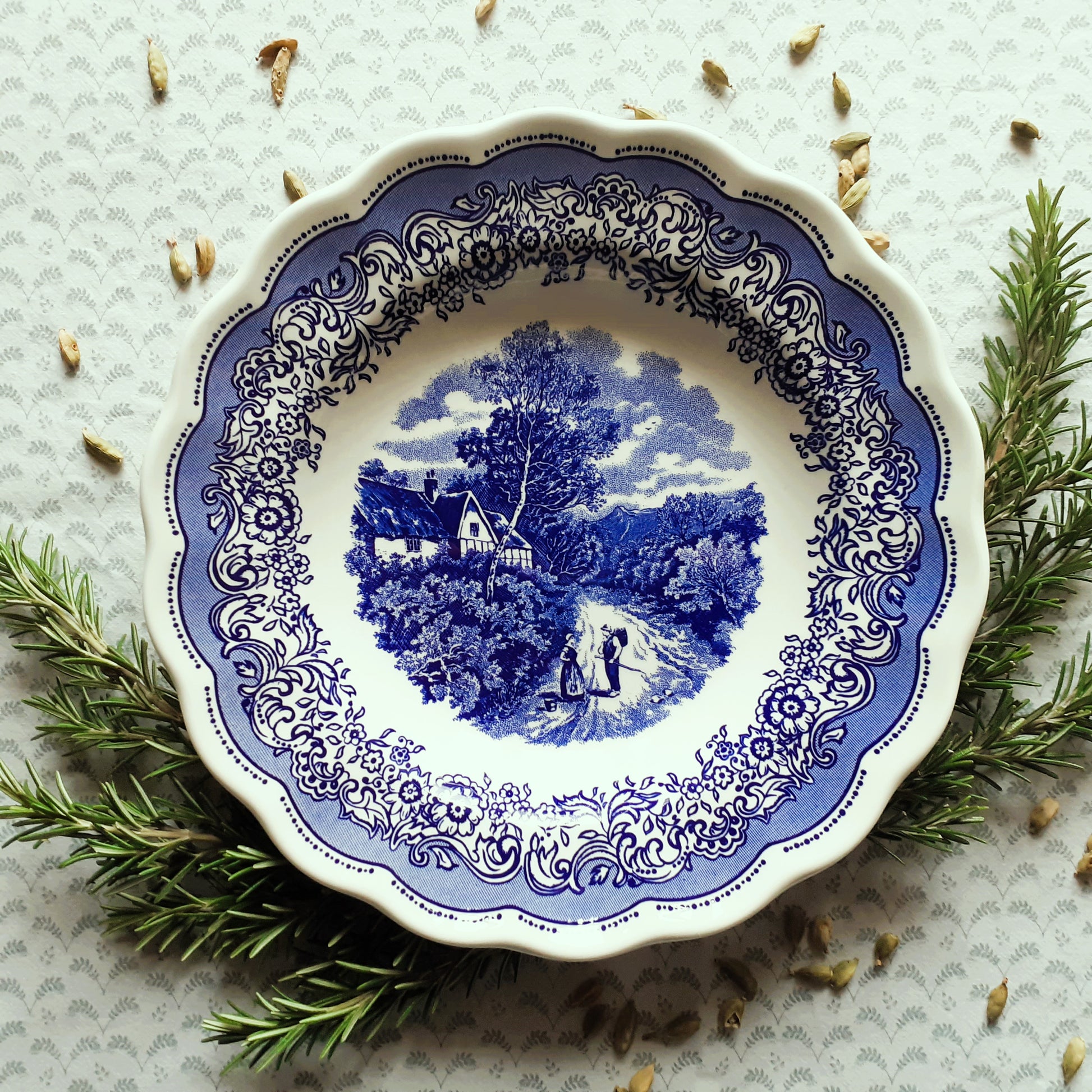 EIGHT Mix and Match Blue and White China Plates/Dishes from Tiggy & Pip - Just €199! Shop now at Tiggy and Pip