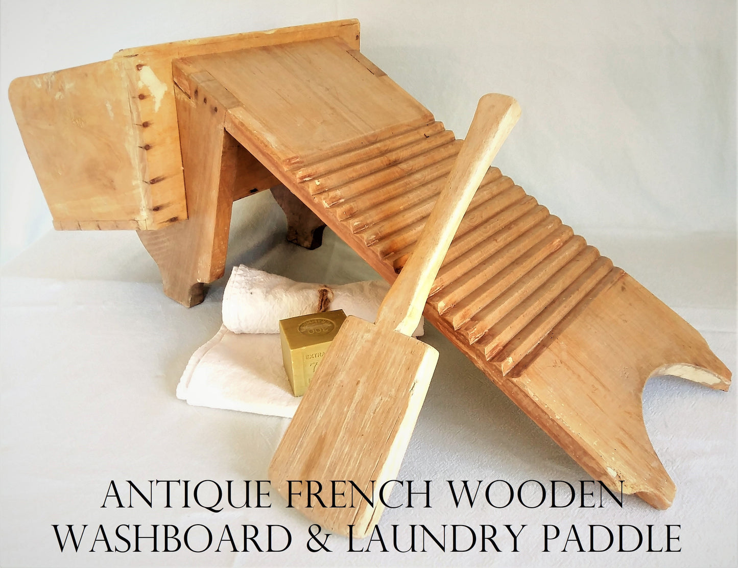 Antique Washboard and Paddle from Tiggy & Pip - Just €380! Shop now at Tiggy and Pip