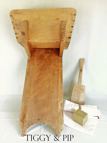 Antique Washboard and Paddle from Tiggy & Pip - Just €380! Shop now at Tiggy and Pip