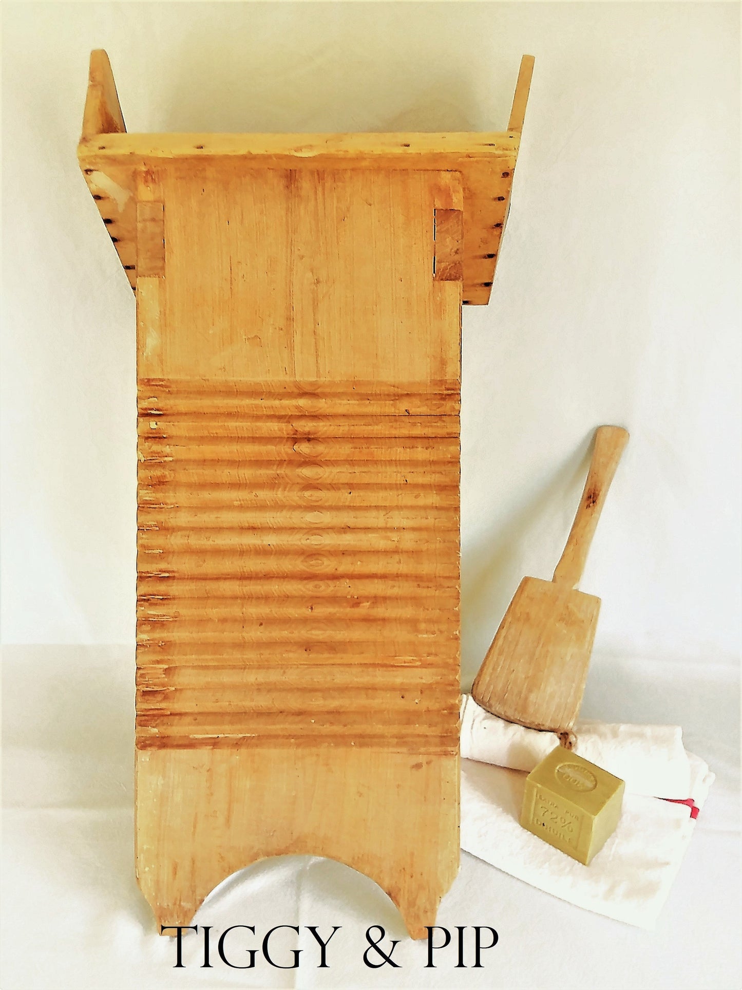 Antique Washboard and Paddle from Tiggy & Pip - Just €380! Shop now at Tiggy and Pip