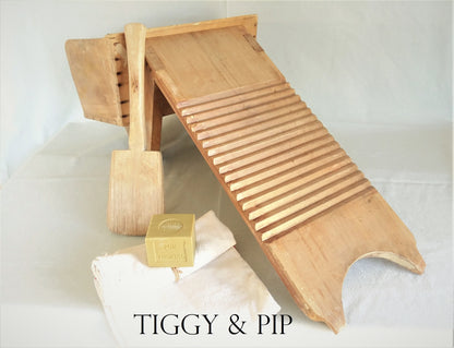 Antique Washboard and Paddle from Tiggy & Pip - Just €380! Shop now at Tiggy and Pip