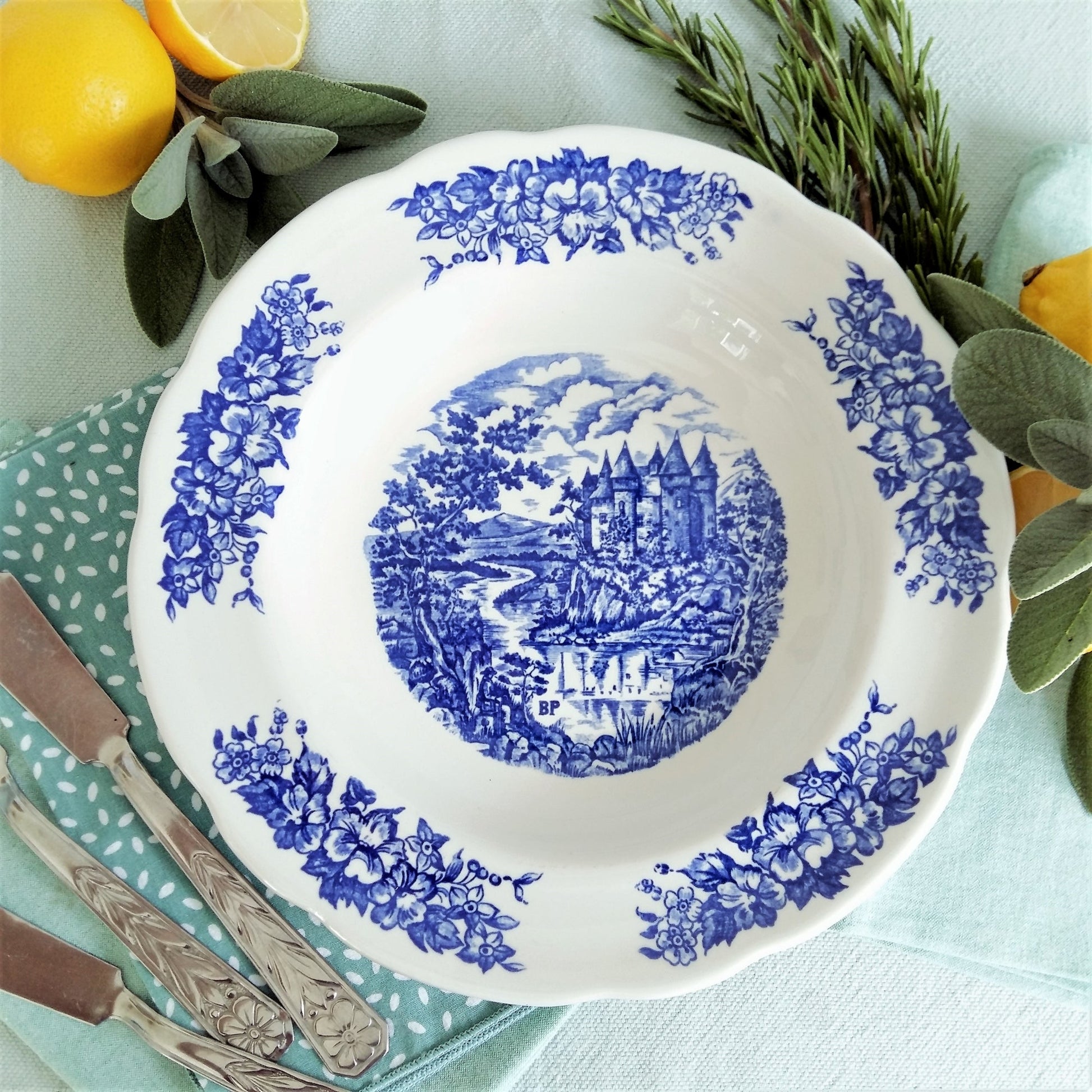 SIX Mismatched Transferware Plates from Tiggy & Pip - Just €149! Shop now at Tiggy and Pip