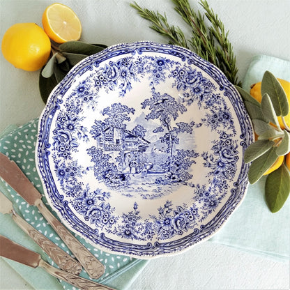 SIX Mismatched Transferware Plates from Tiggy & Pip - Just €149! Shop now at Tiggy and Pip