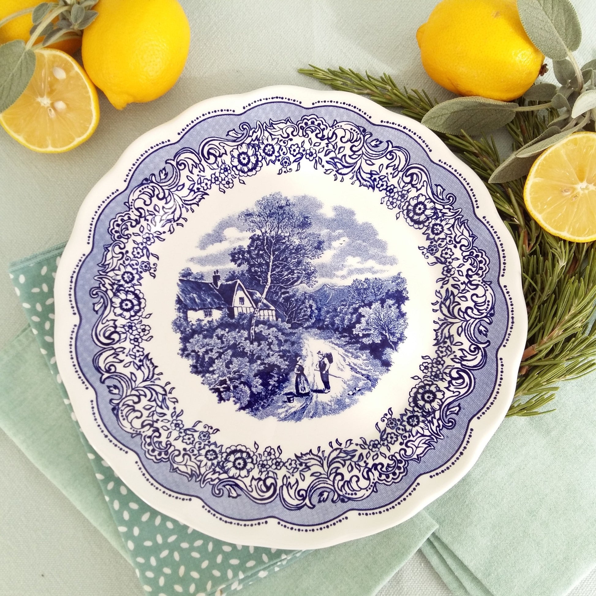 Eight mix and match transferware plates from Tiggy & Pip - Just €199! Shop now at Tiggy and Pip