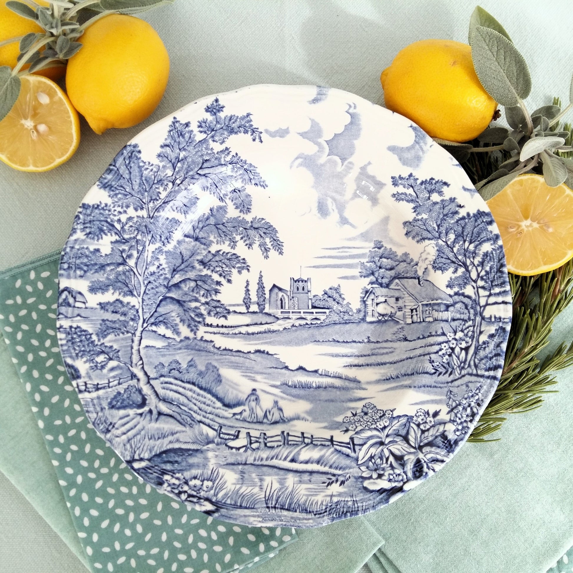 Eight mix and match transferware plates from Tiggy & Pip - Just €199! Shop now at Tiggy and Pip