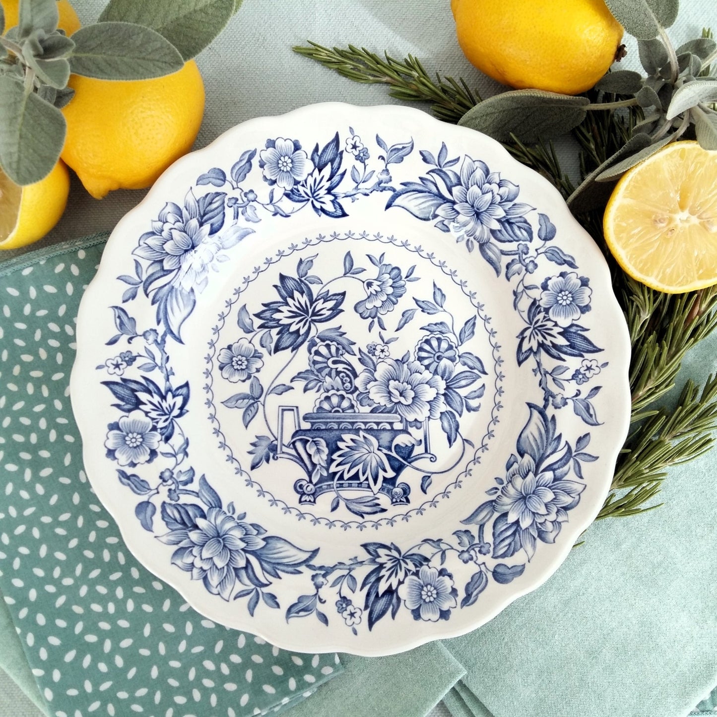 Eight mix and match transferware plates from Tiggy & Pip - Just €199! Shop now at Tiggy and Pip