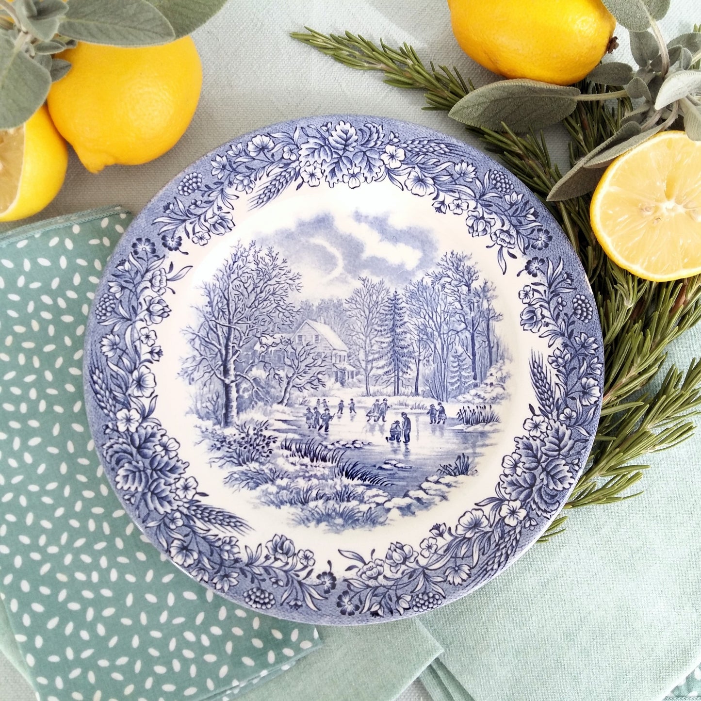 Eight mix and match transferware plates from Tiggy & Pip - Just €199! Shop now at Tiggy and Pip