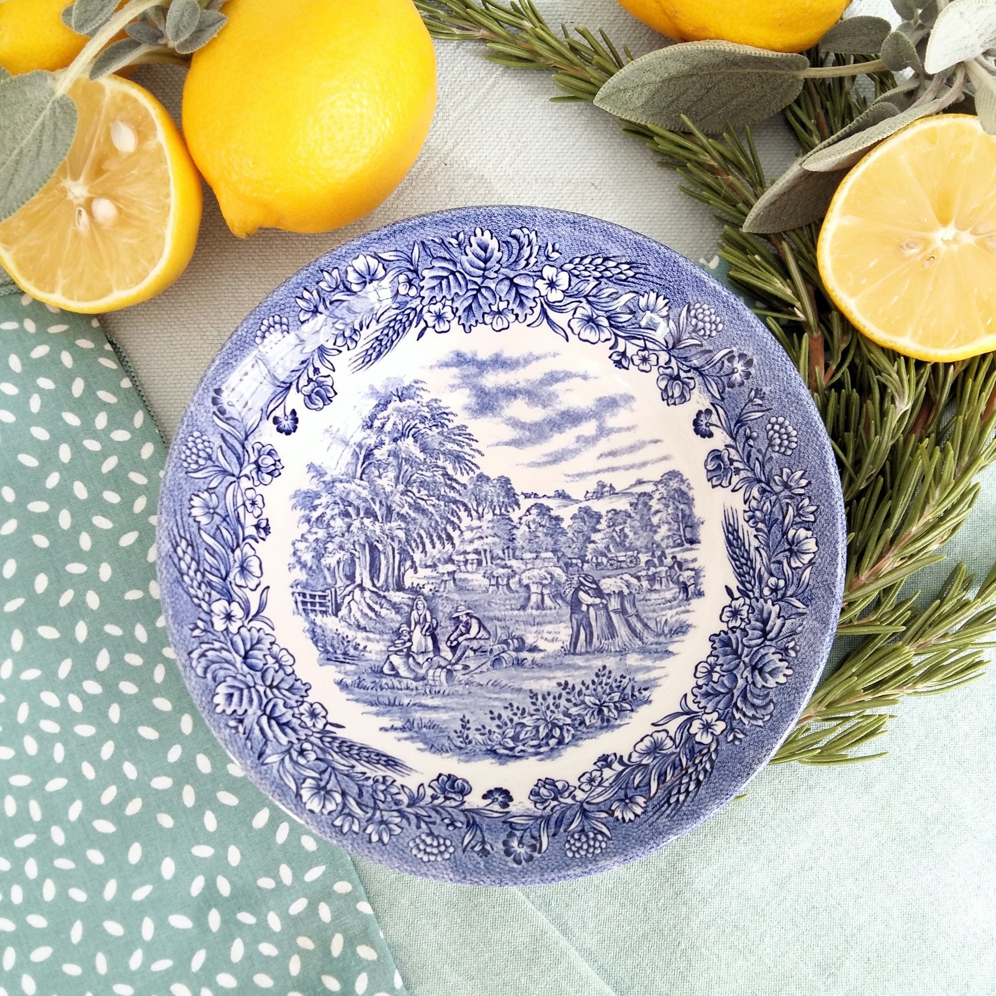 Eight mix and match transferware plates from Tiggy & Pip - Just €199! Shop now at Tiggy and Pip