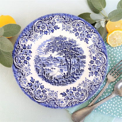 Eight mismatched blue and white plates from Tiggy & Pip - Just €199! Shop now at Tiggy and Pip