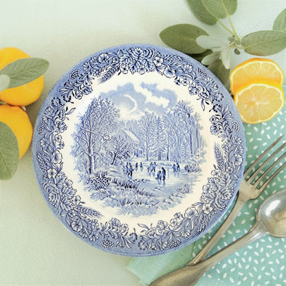 Eight mismatched blue and white plates from Tiggy & Pip - Just €199! Shop now at Tiggy and Pip