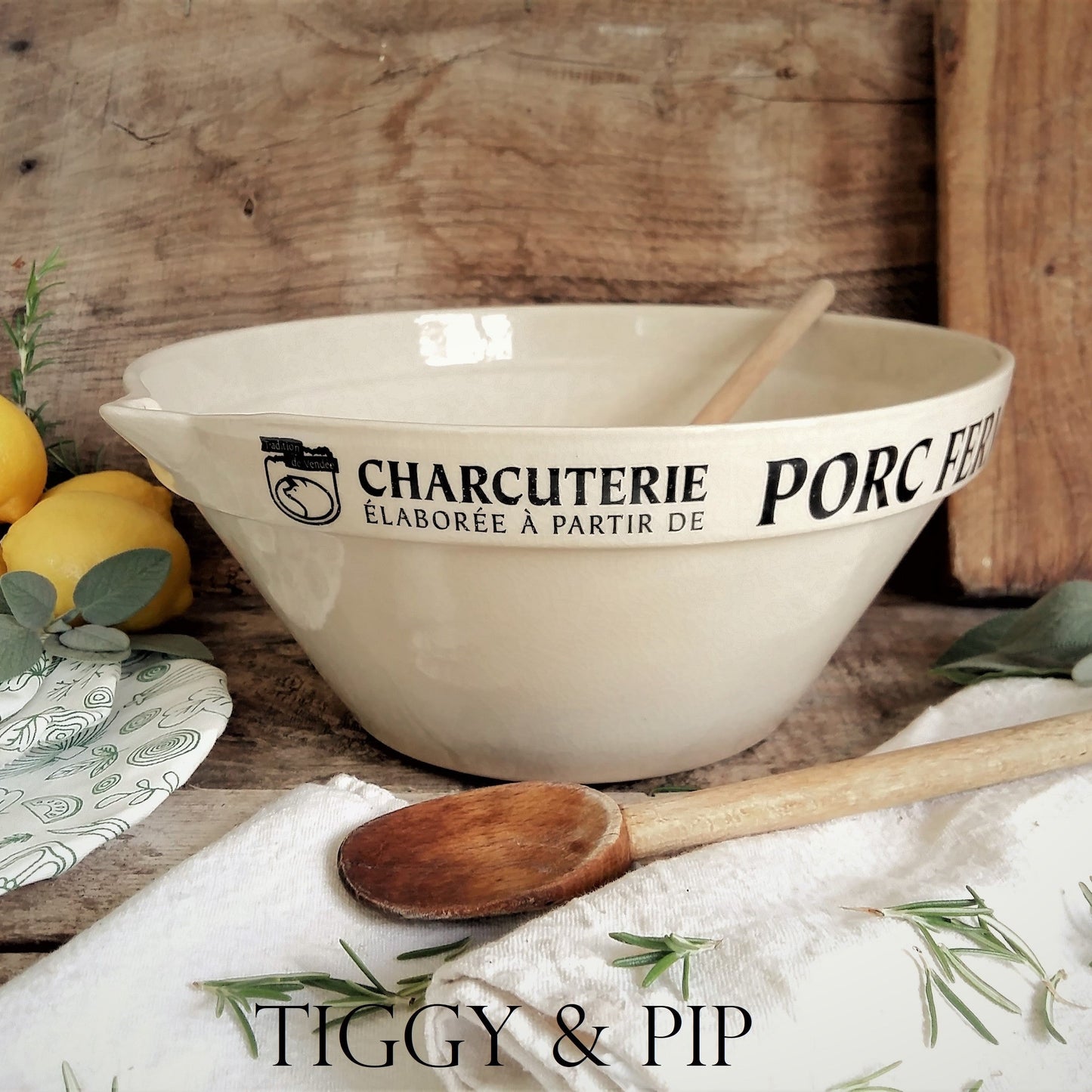 Charcuterie Bowl with Pouring Lip. from Tiggy and Pip - Just €138! Shop now at Tiggy and Pip