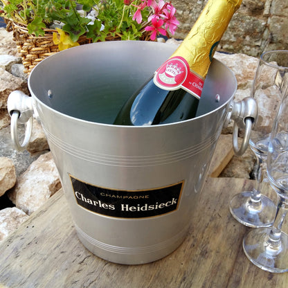 Vintage CHARLES HEIDSIECK Champagne Ice Bucket from Tiggy & Pip - Just €86! Shop now at Tiggy and Pip