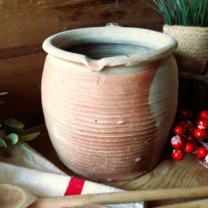 Antique Stoneware Crock Pot with Pouring Lip from Tiggy & Pip - Just €120! Shop now at Tiggy and Pip