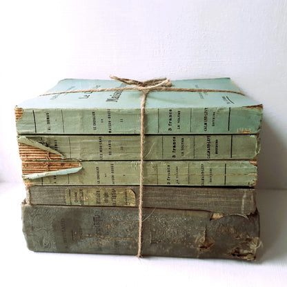 Antique, Duck Egg Blue, French Book Stack from Tiggy & Pip - Just €140! Shop now at Tiggy and Pip