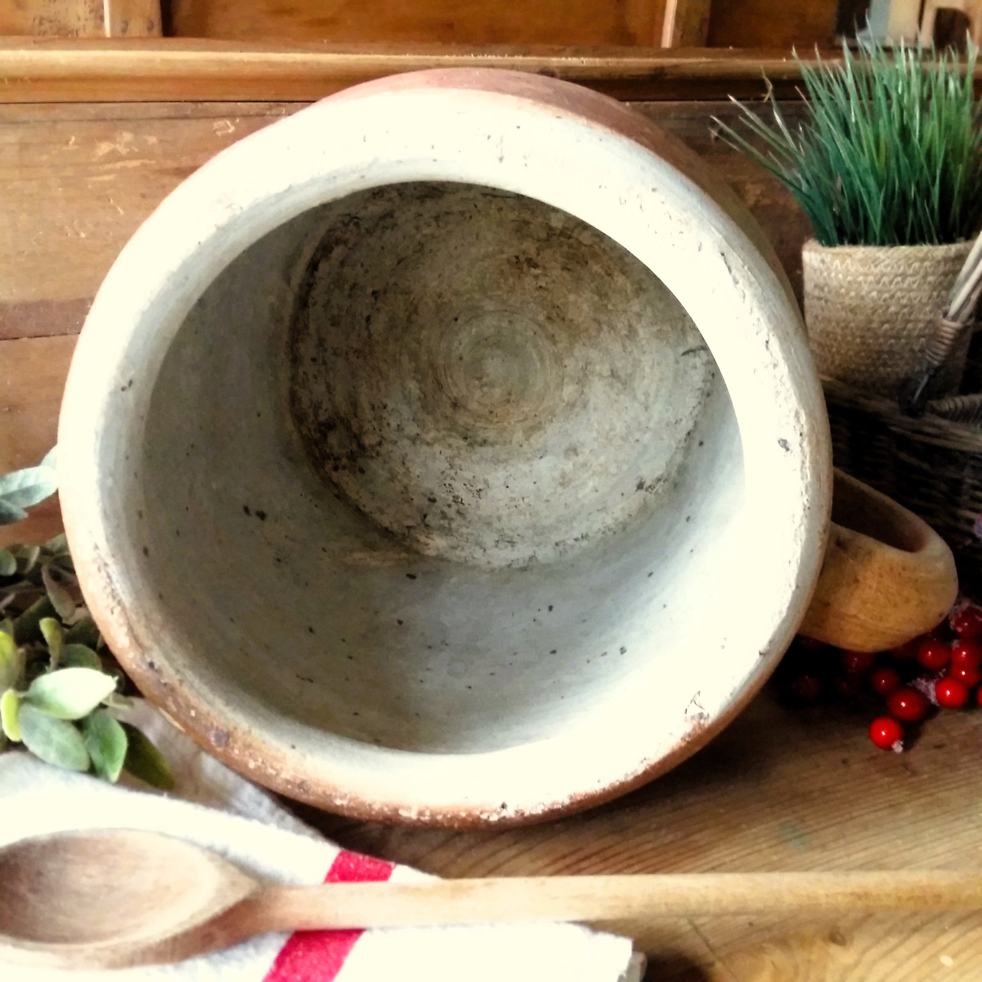 Enormous Antique Stoneware Confit Pot from Tiggy & Pip - Just €169! Shop now at Tiggy and Pip