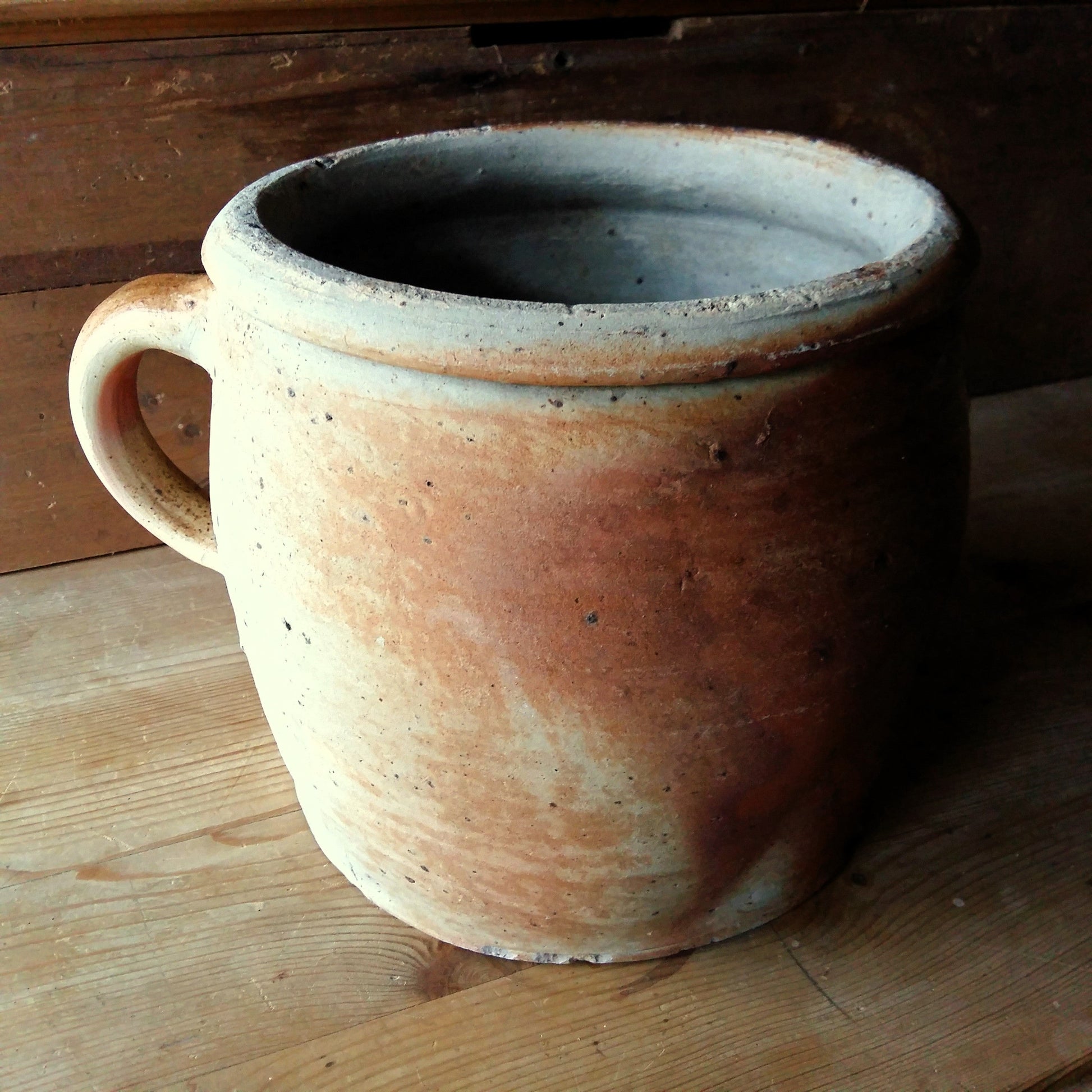 Enormous Antique Stoneware Confit Pot from Tiggy & Pip - Just €169! Shop now at Tiggy and Pip