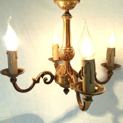 Antique Bronze Ornate 4 Arm Chandelier from Tiggy & Pip - €290 with FREE worldwide shipping! Shop now at Tiggy and Pip