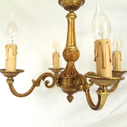 Antique Bronze Ornate 4 Arm Chandelier from Tiggy & Pip - €290 with FREE worldwide shipping! Shop now at Tiggy and Pip