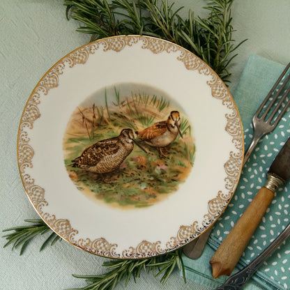 Four Game Bird Plates. Limoges Porcelain from Tiggy & Pip - Just €320! Shop now at Tiggy and Pip