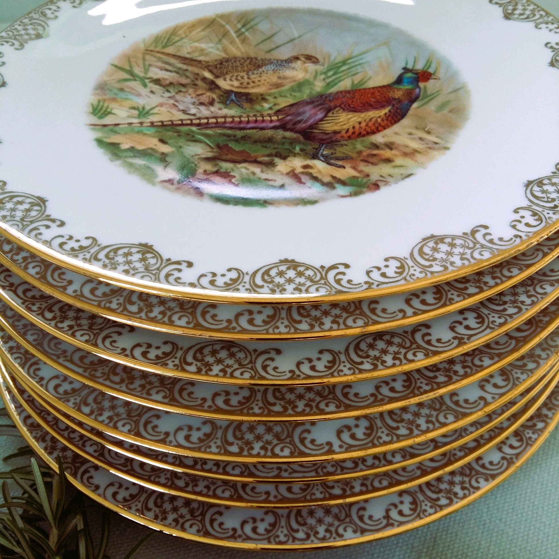 Game Bird Dinnerware Set. Limoges Porcelain from Tiggy & Pip - Just €320! Shop now at Tiggy and Pip