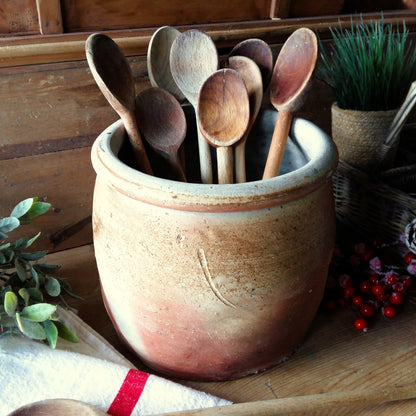 Huge Antique Stoneware Confit Pot. Crock Pot from Tiggy & Pip - Just €169! Shop now at Tiggy and Pip