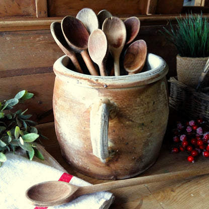 Huge Antique Stoneware Confit Pot. Crock Pot from Tiggy & Pip - Just €169! Shop now at Tiggy and Pip