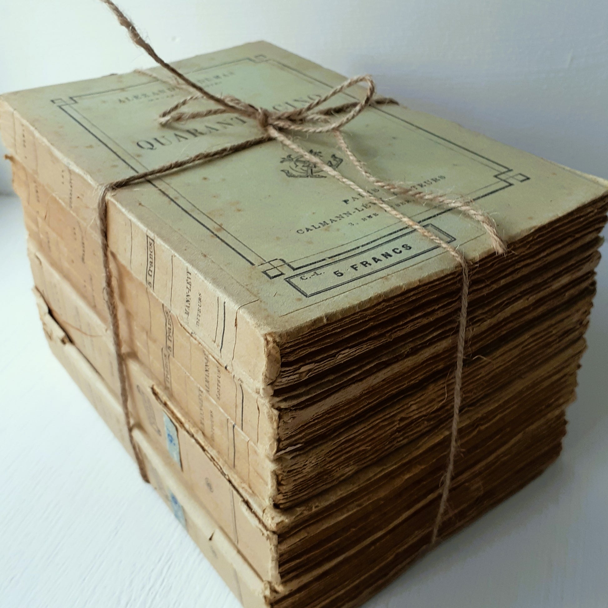 Antique Book Stack of French Literature from Tiggy & Pip - Just €120! Shop now at Tiggy and Pip