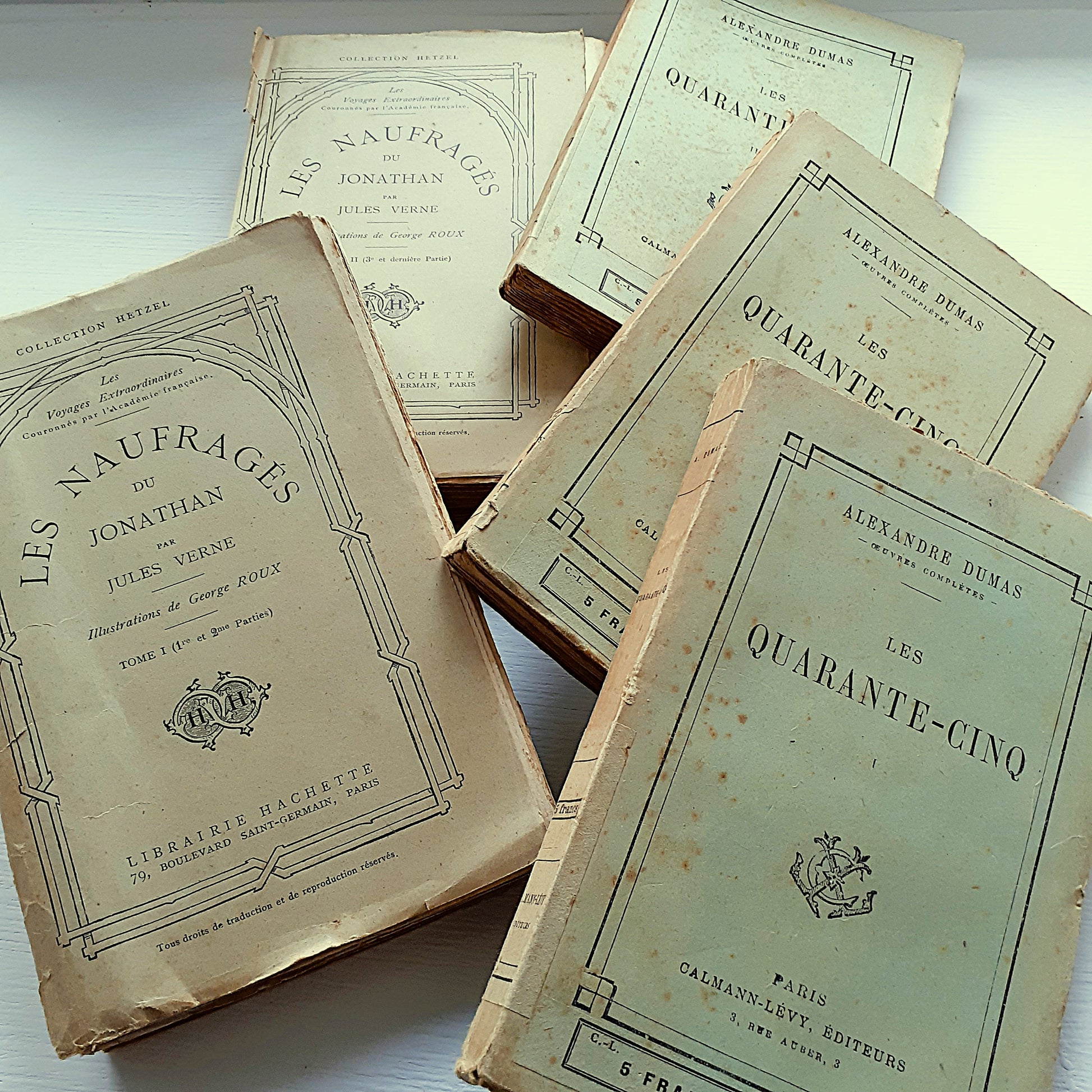 Antique Book Stack of French Literature from Tiggy & Pip - Just €120! Shop now at Tiggy and Pip