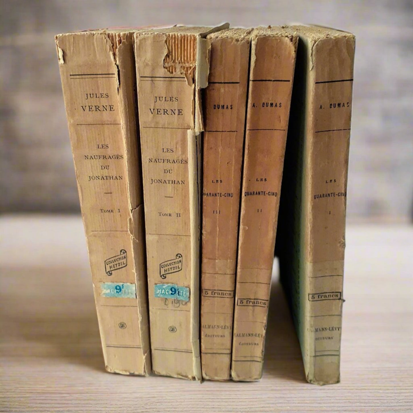 Antique Book Stack of French Literature from Tiggy & Pip - Just €120! Shop now at Tiggy and Pip