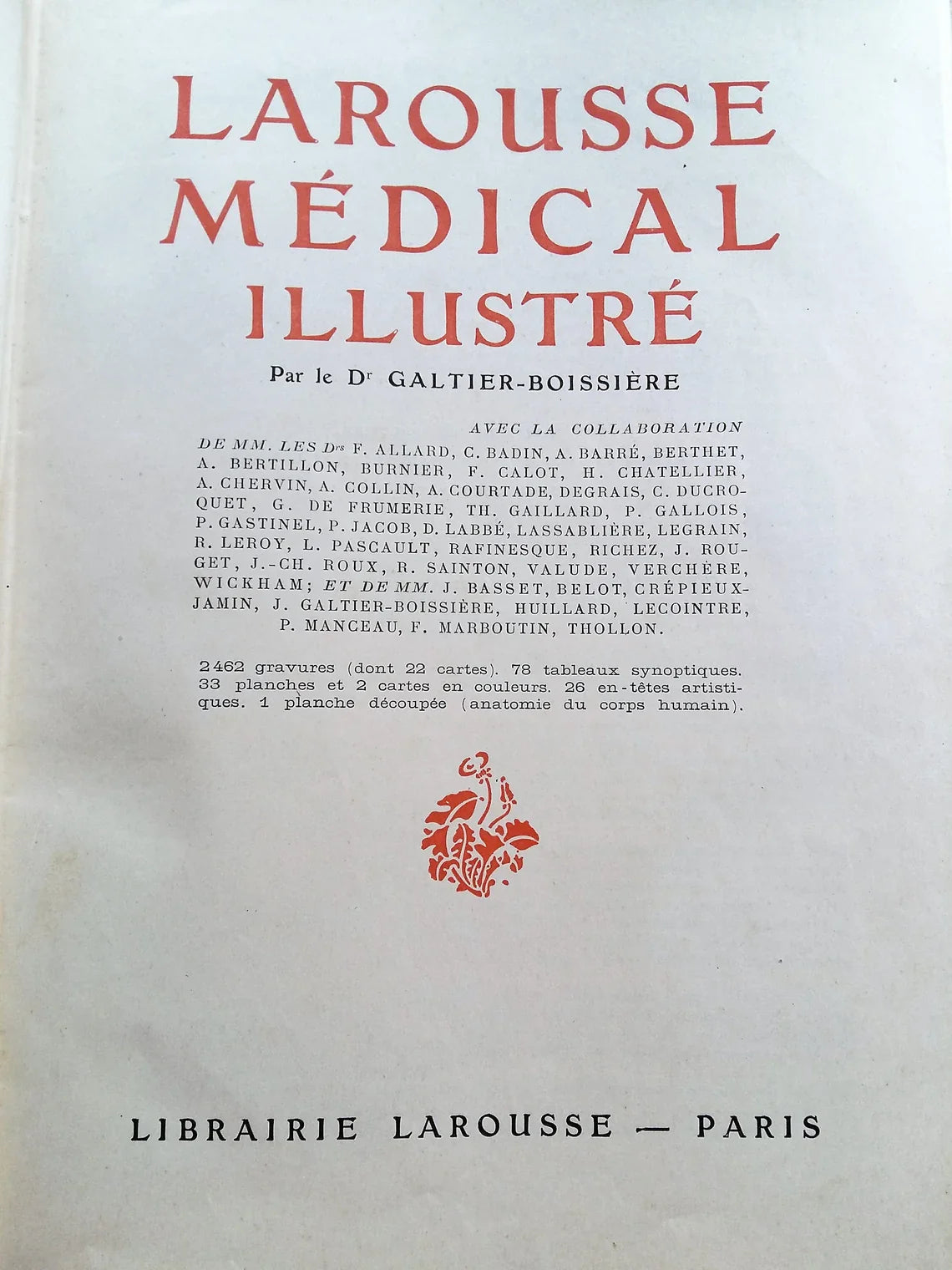 Medical Dictionary. 1923 Larousse Médical Illustré from Tiggy & Pip - Just €129! Shop now at Tiggy and Pip