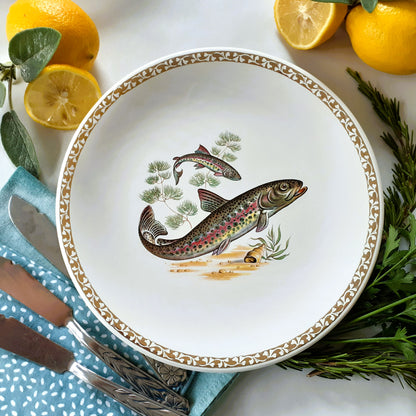 Six Longchamp Fish Plates and Fish Platter. from Tiggy & Pip - Just €225! Shop now at Tiggy and Pip