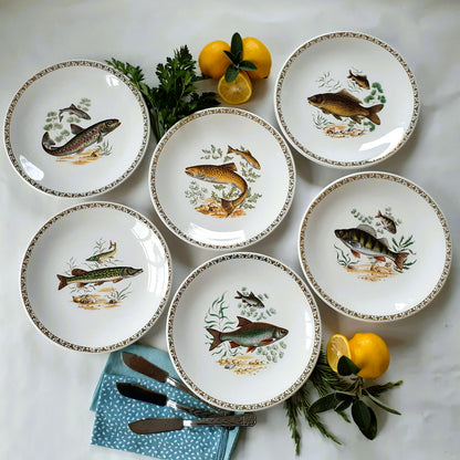 Six Longchamp Fish Plates from Tiggy & Pip - Just €168! Shop now at Tiggy and Pip