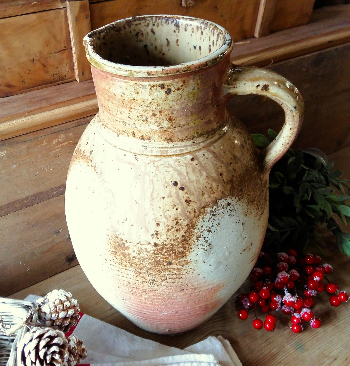 Enormous Hand Thrown Pottery Pitcher from Tiggy & Pip - Just €169! Shop now at Tiggy and Pip