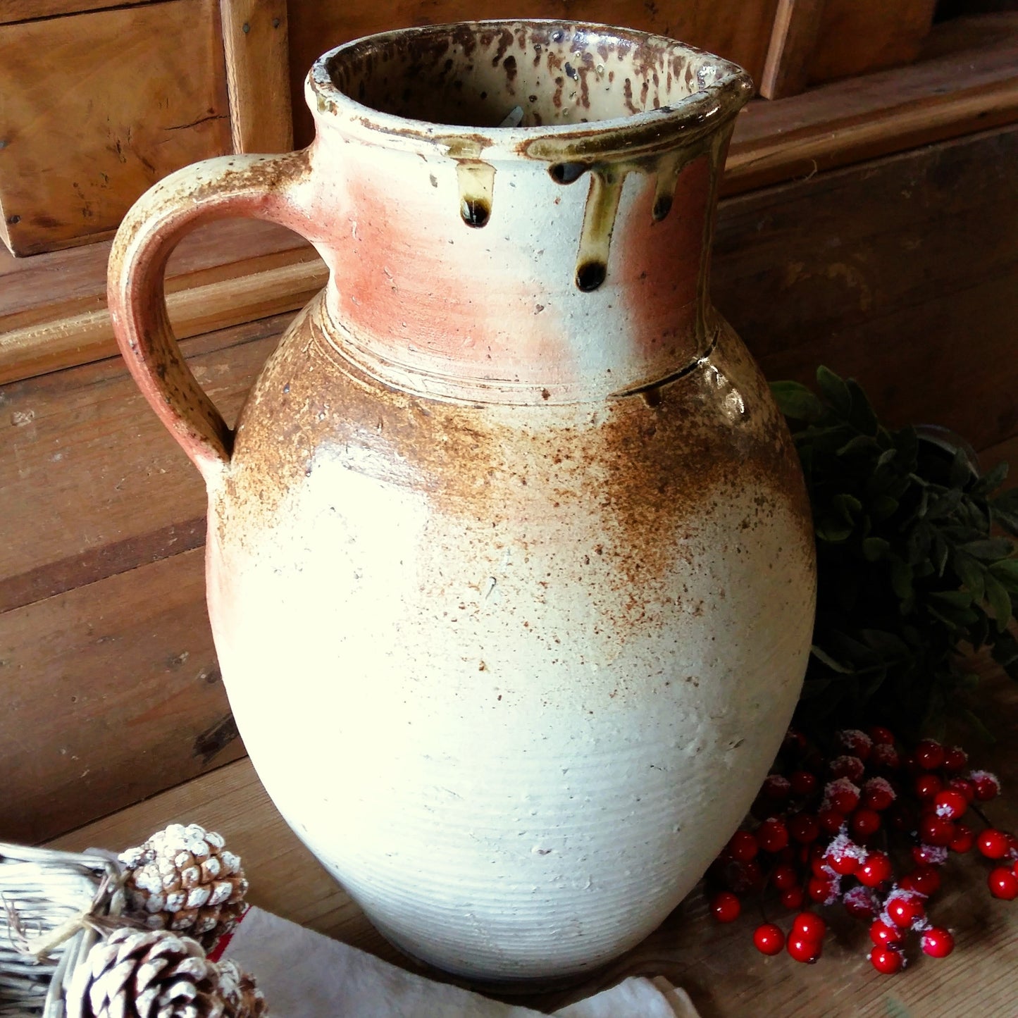 Enormous Hand Thrown Pottery Pitcher from Tiggy & Pip - Just €169! Shop now at Tiggy and Pip