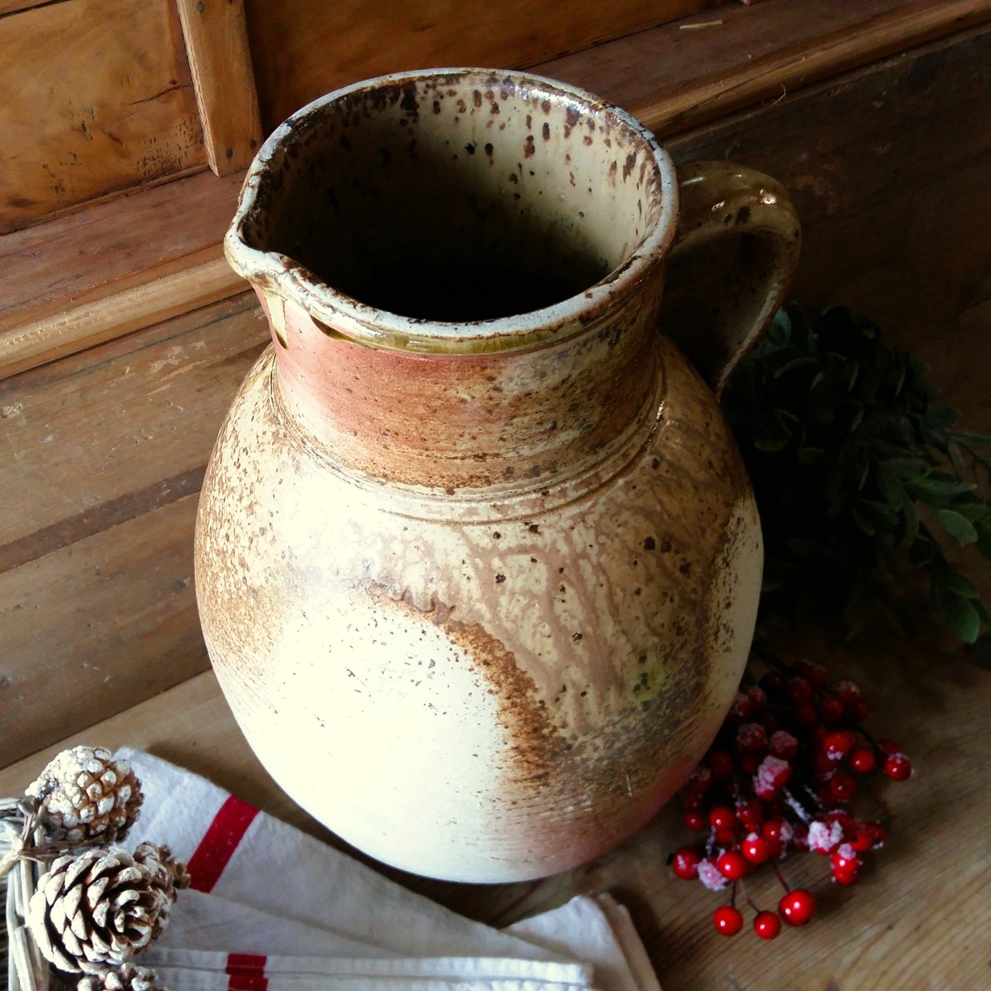 Enormous Hand Thrown Pottery Pitcher from Tiggy & Pip - Just €169! Shop now at Tiggy and Pip