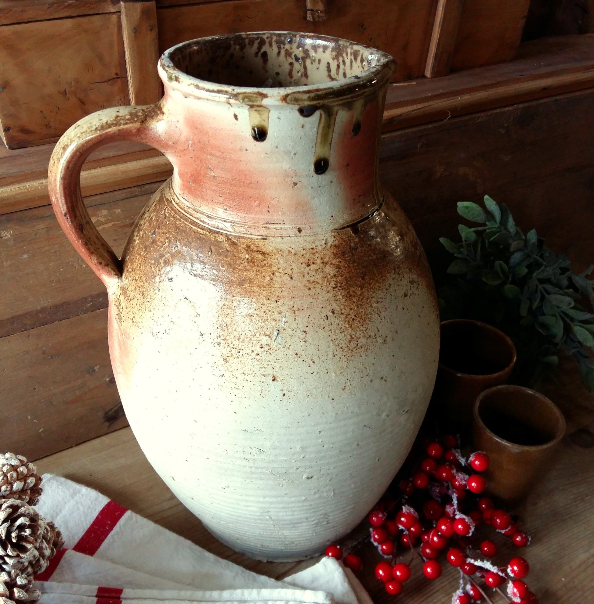 Enormous Hand Thrown Pottery Pitcher from Tiggy & Pip - Just €169! Shop now at Tiggy and Pip