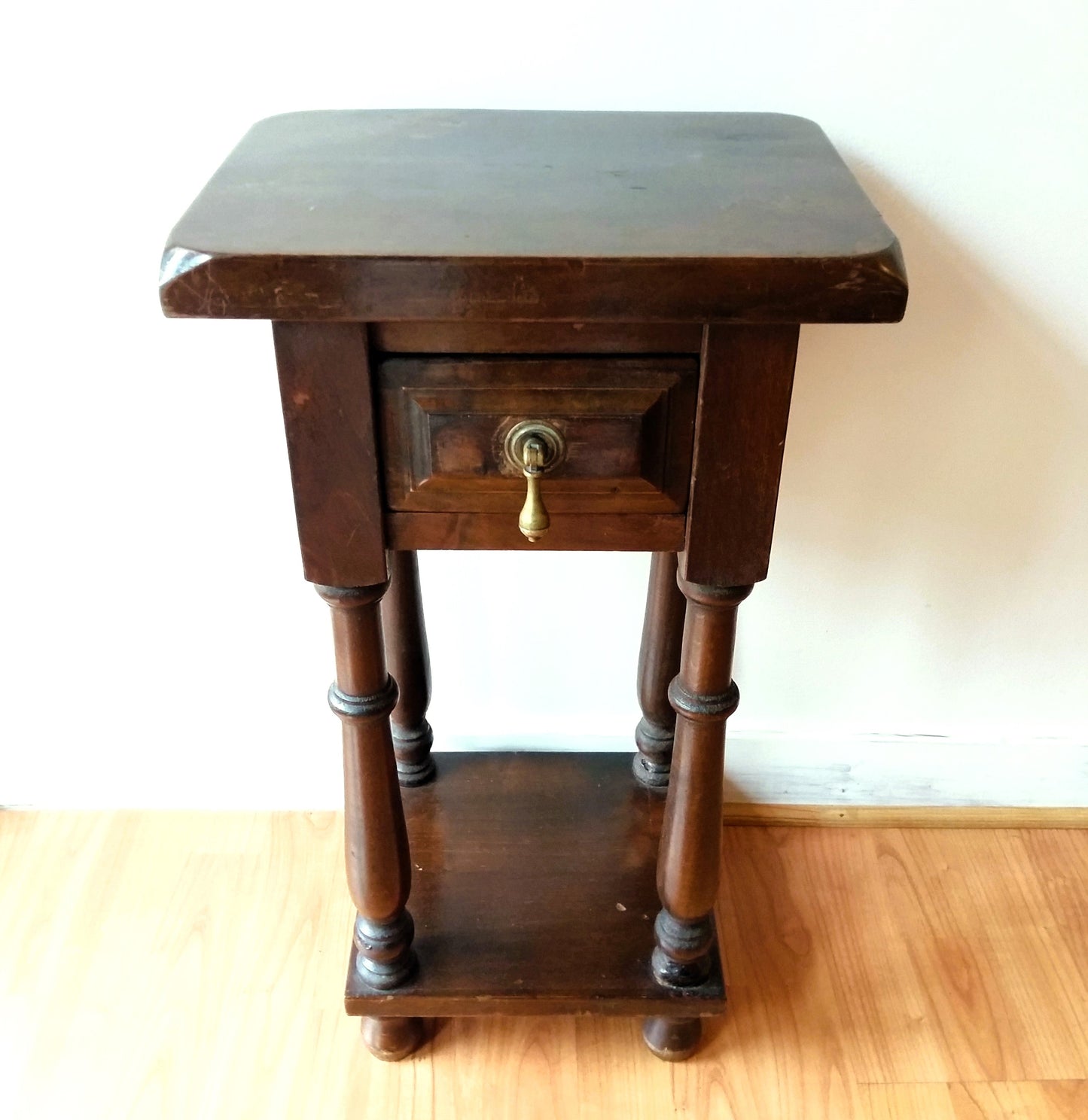 1950s Wooden Plant Stand/Side Table from Tiggy & Pip - Just €220! Shop now at Tiggy and Pip