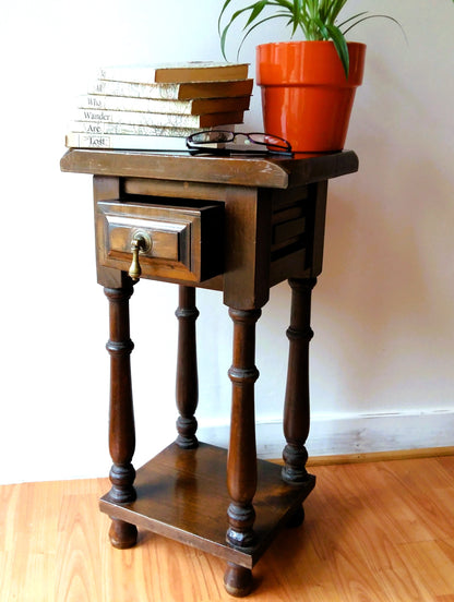 1950s Wooden Plant Stand/Side Table from Tiggy & Pip - Just €220! Shop now at Tiggy and Pip